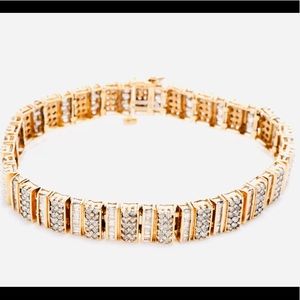 5CTWS GENUINE DIAMOND 10K GOLD BRACELET